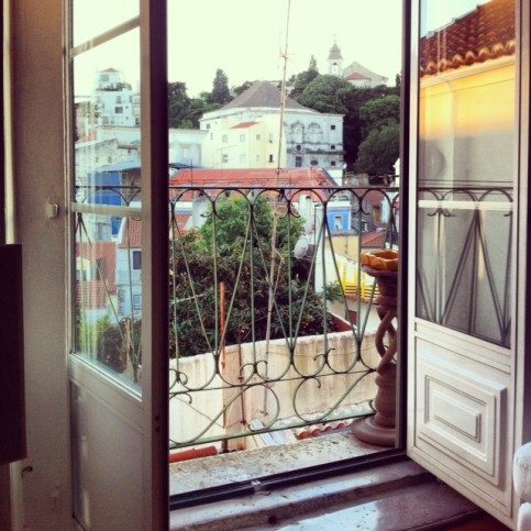 リスボンの泊まっているアパートからの景色