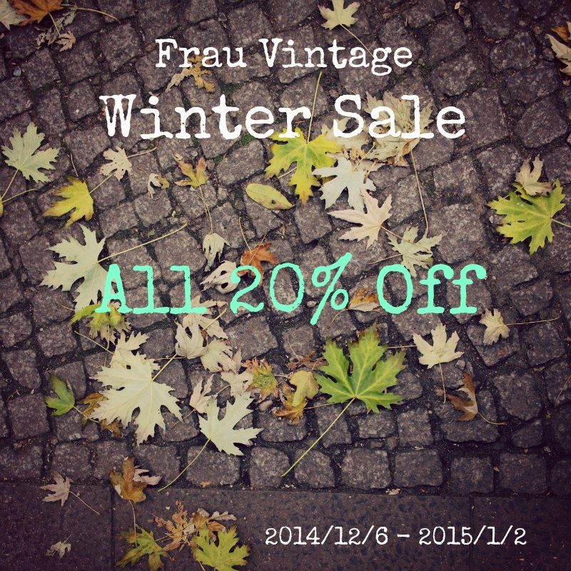 Frau Vintage Winter Sale