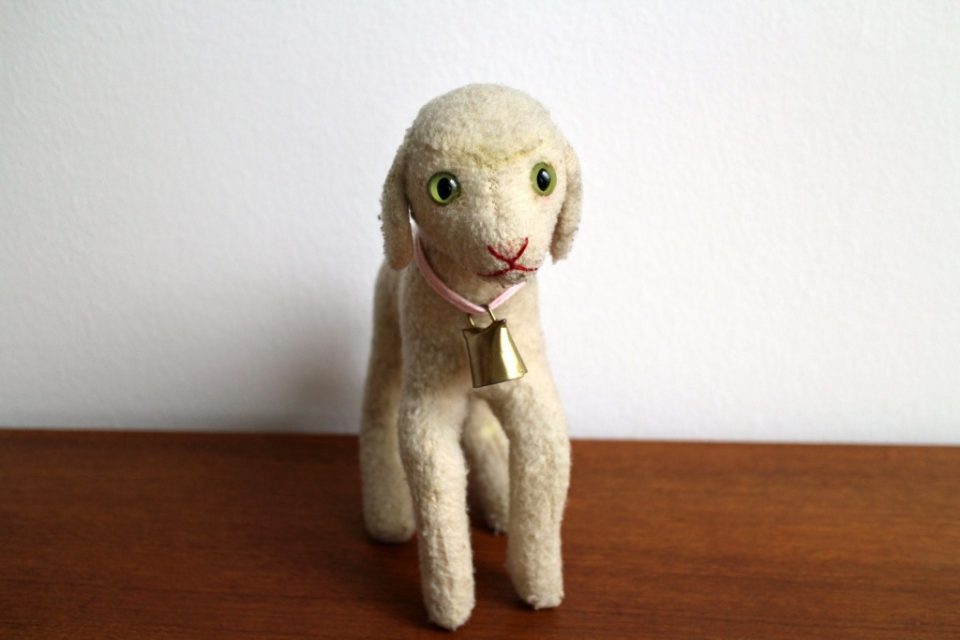 VintageシュタイフLamby Lamb