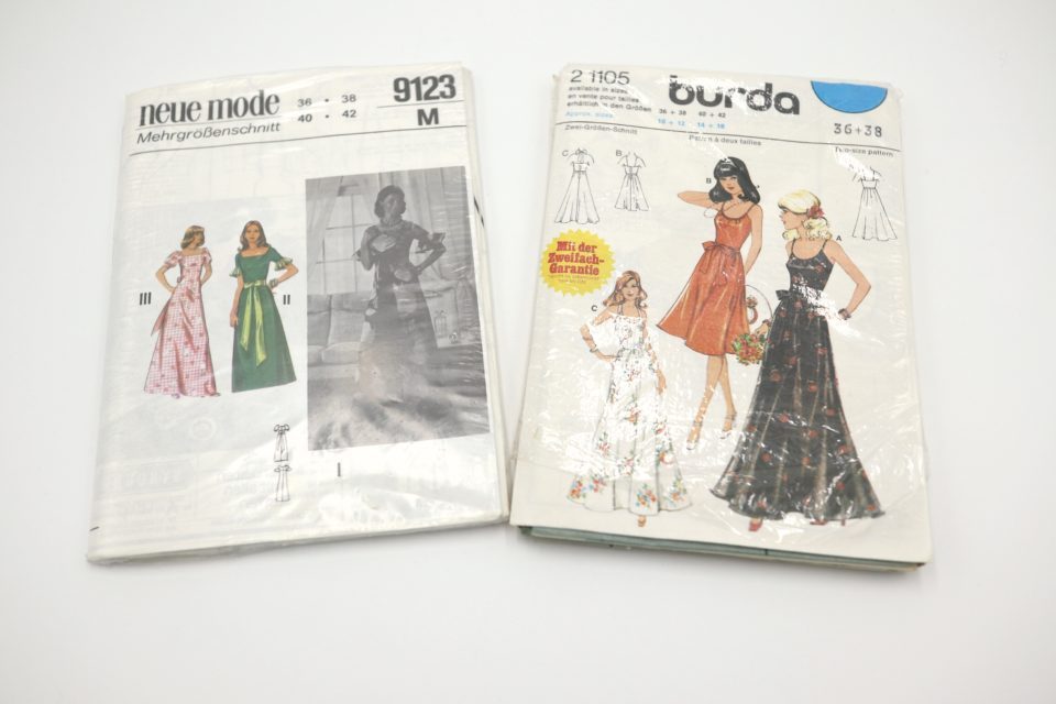 デッドストック未使用ヴィンテージ型紙2点セット Frau Vintage デッドストック未使用ヴィンテージ型紙2点セット Frau Vintage