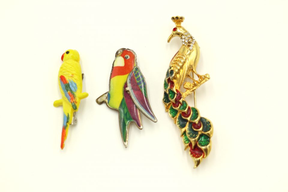 【SALE】鳥 ブローチ ゴールド