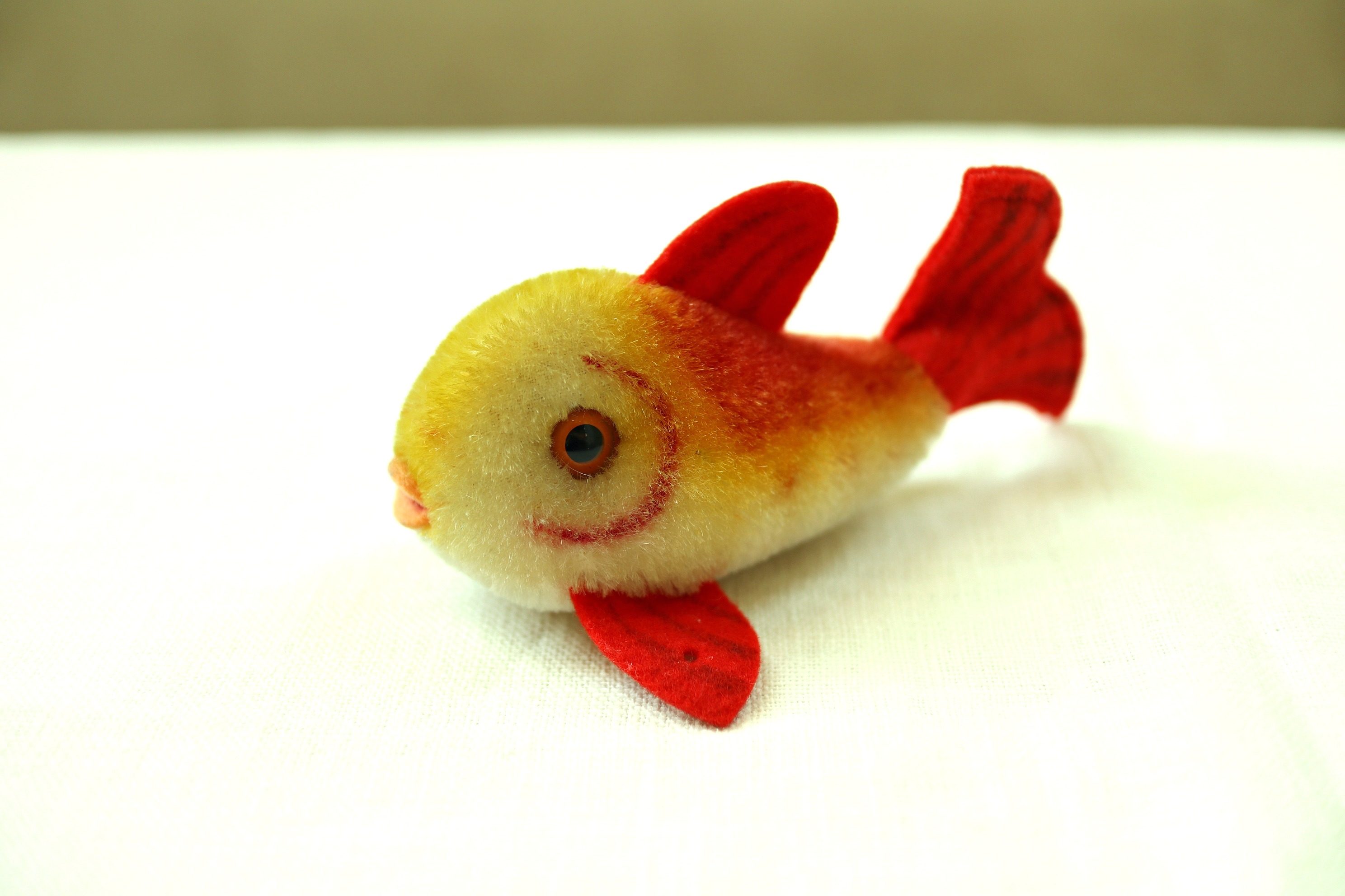 60s Vintageシュタイフ キュートな金魚のぬいぐるみFlossy