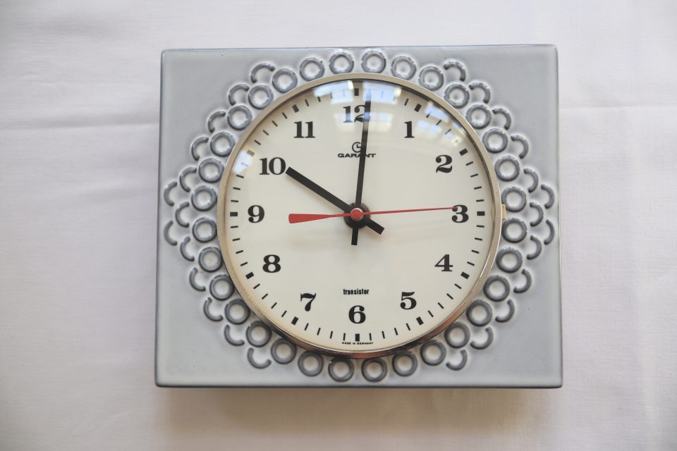70年代レトロ Garant製セラミック時計