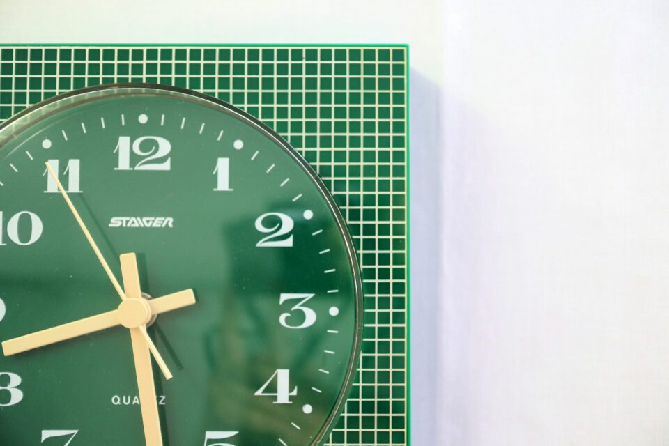 西ドイツ製 STAIGER ヴィンテージ壁時計(緑)
