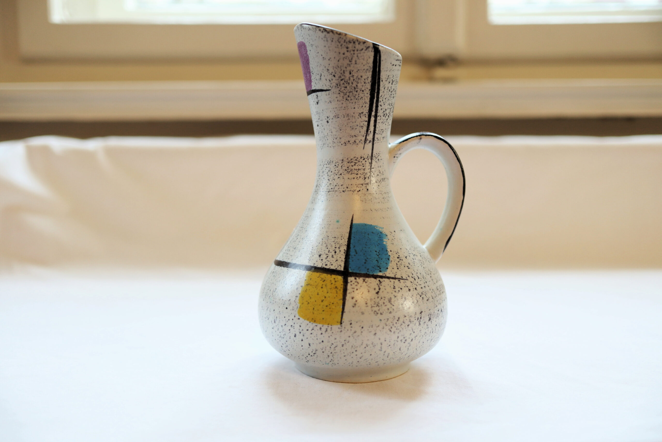 ビンテ－ジ ドイツ製ガラスの花瓶 - 花瓶