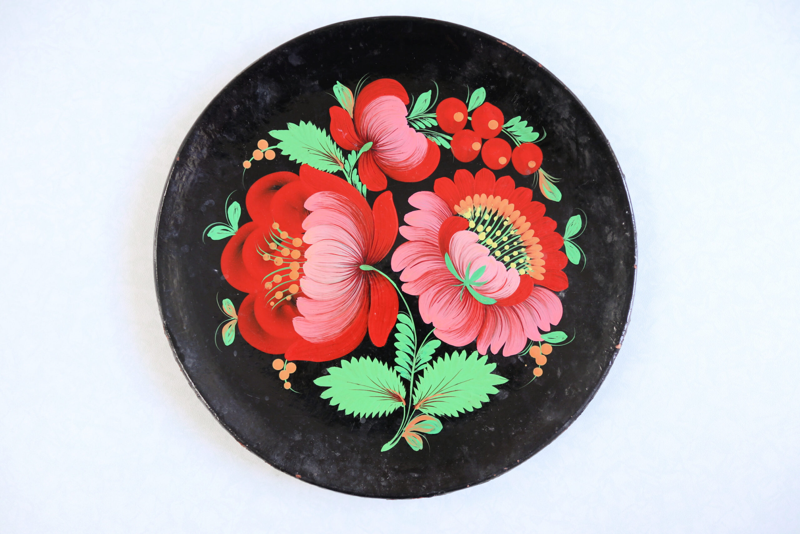 ♢５５年前のヴィンテージ⬛コレクション品♢【Sakura】冬景色絵柄皿