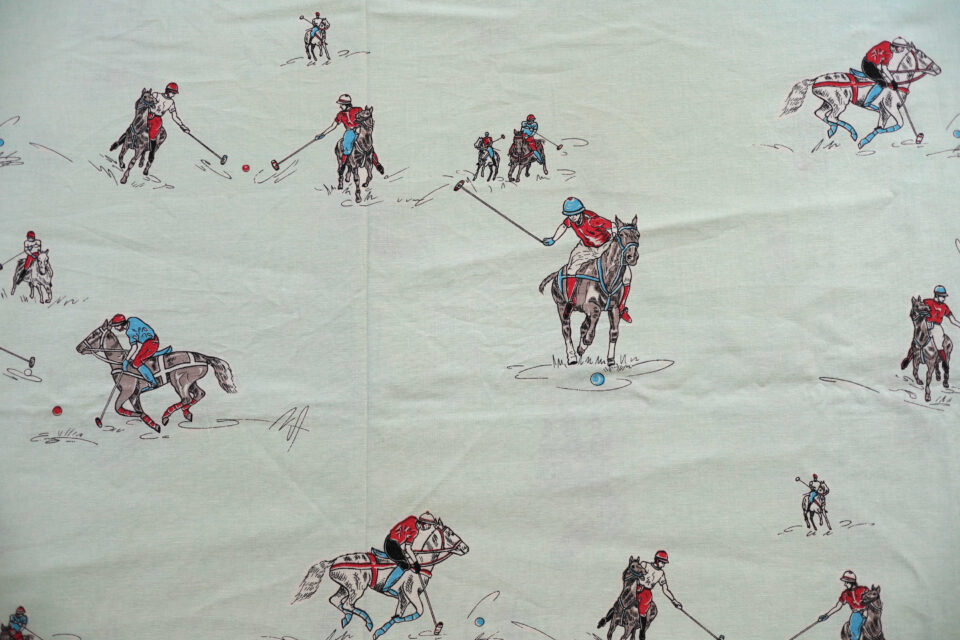 レアなスポーツ柄ヴィンテージファブリック 125cm - 画像 (2)