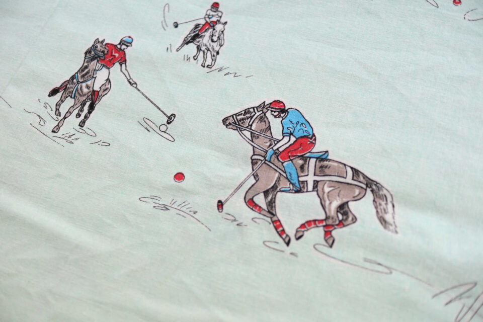 レアなスポーツ柄ヴィンテージファブリック 125cm - 画像 (3)