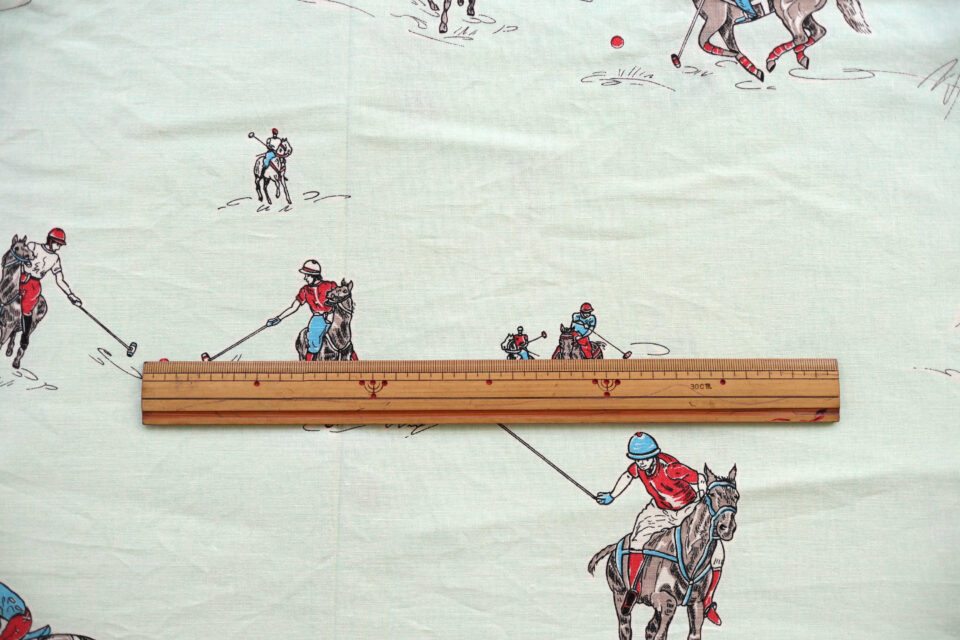 レアなスポーツ柄ヴィンテージファブリック 125cm - 画像 (4)