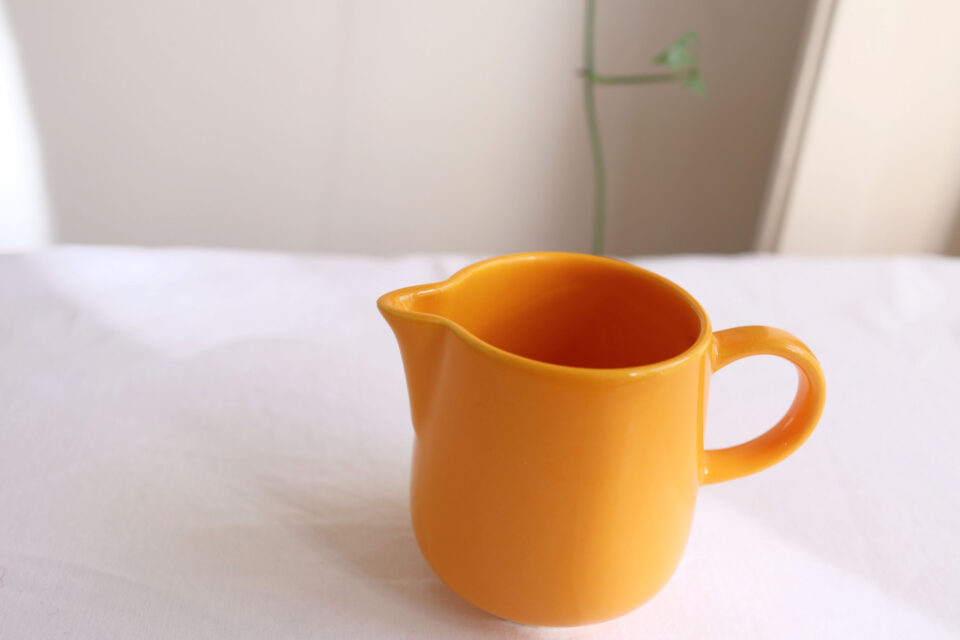 ヴィンテージMelitta 鮮やかイエローミルクジャグ - 画像 (2)