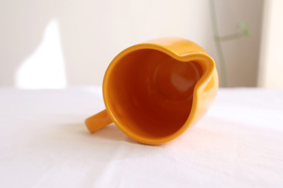 ヴィンテージMelitta 鮮やかイエローミルクジャグ - 画像 (5)