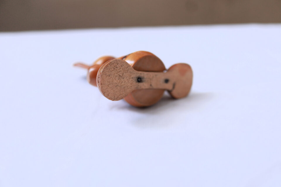 東欧レトロ 小さなうさぎの木製置物 - 画像 (5)