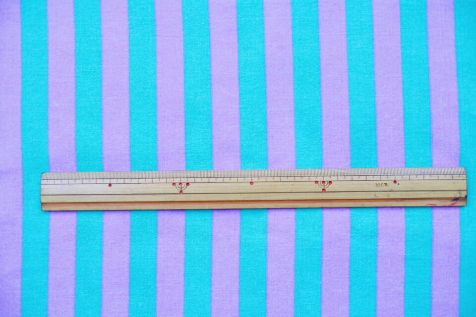 鮮やかストライプ! ネル素材のヴィンテージファブリック 幅130cm - 画像 (4)
