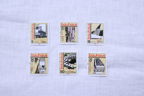 旧東ドイツ ヴィンテージBauhaus切手6種セット