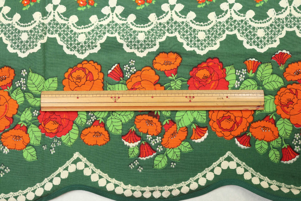 バルティックVintage 深緑色レース風カフェカーテン - 画像 (4)