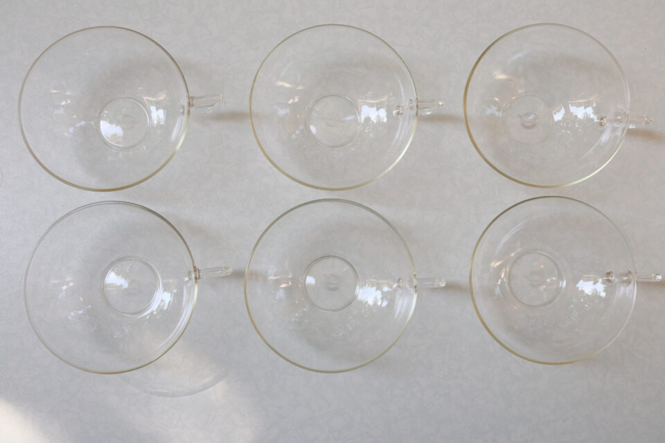 ヴィンテージSaale Glas ティーカップ6点セット - 画像 (3)