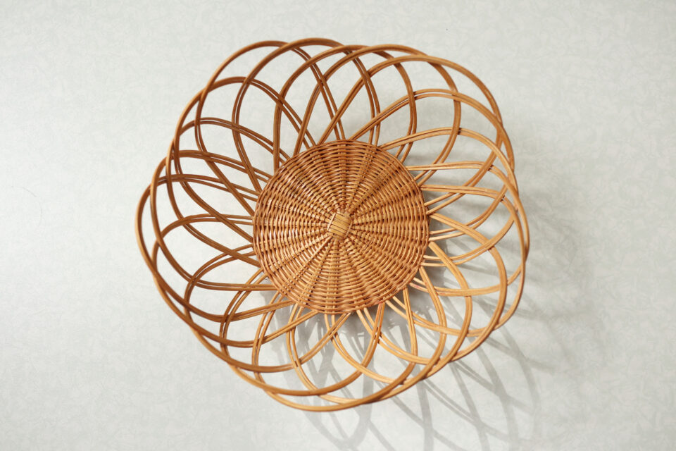 バルティックVintage レトロなラタン籠