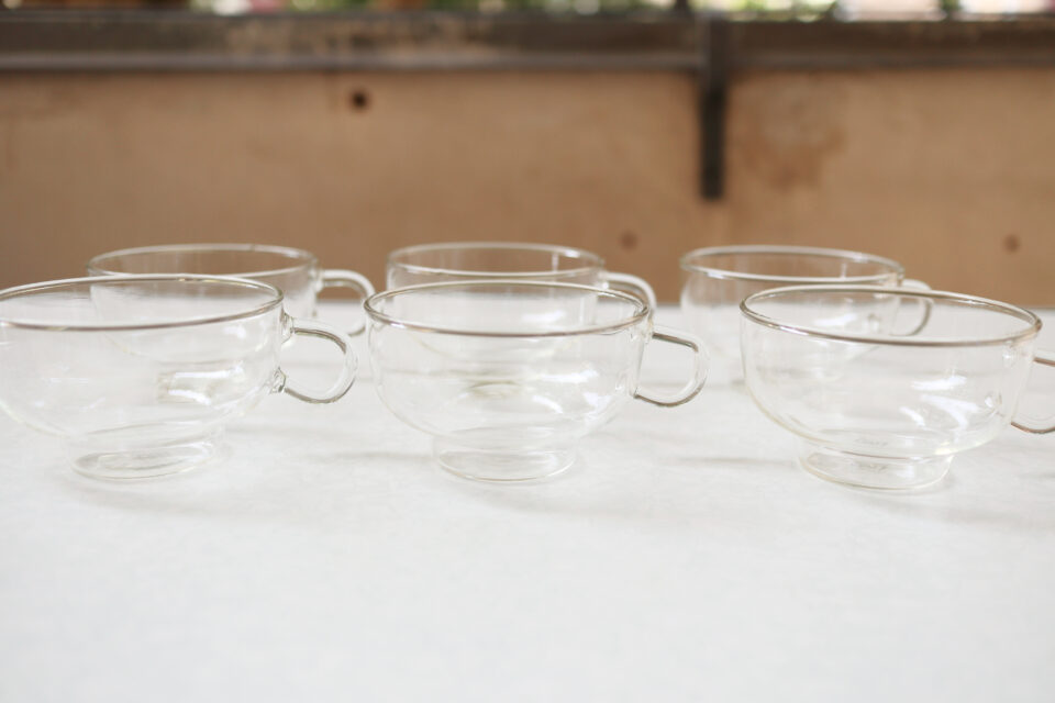 ヴィンテージJenaer Glas 耐熱カップとプレートのセット - 画像 (5)