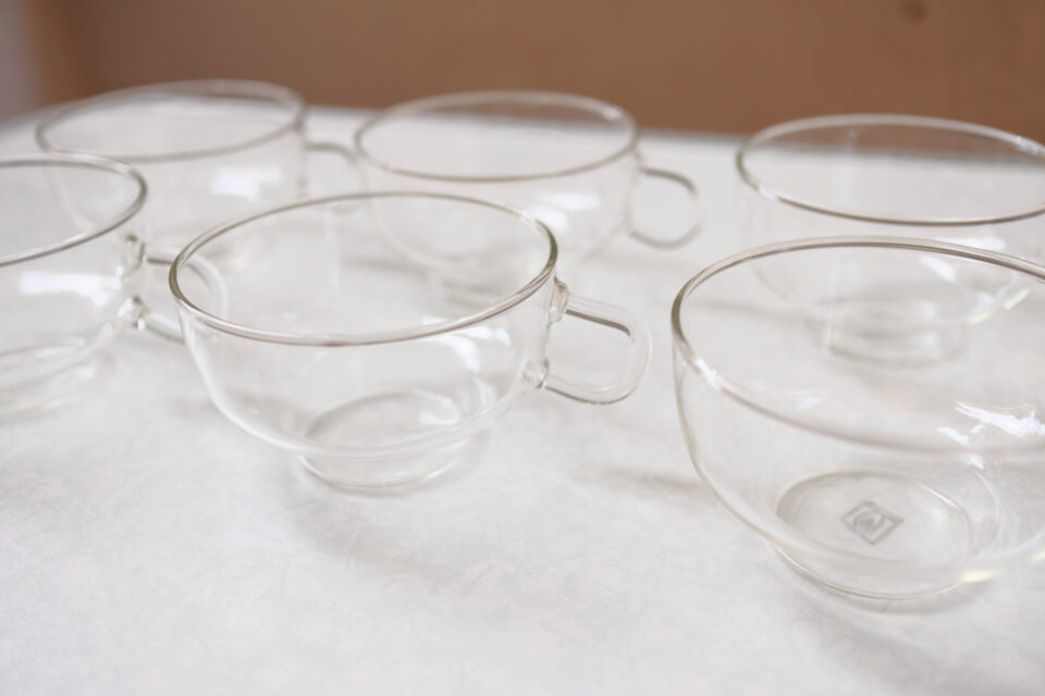 ヴィンテージJenaer Glas 耐熱カップとプレートのセット - 画像 (6)