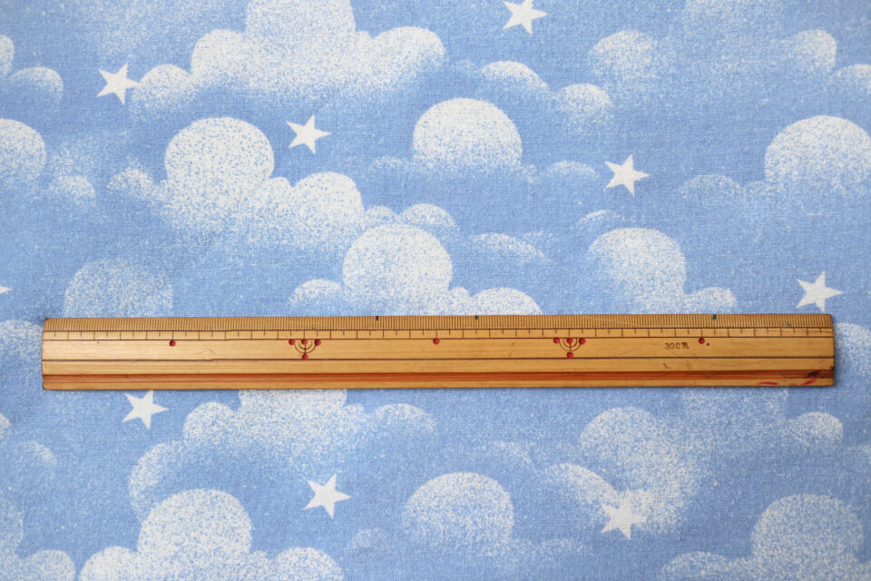 柔らかフランネル 空模様のレトロファブリック 148cm - 画像 (4)