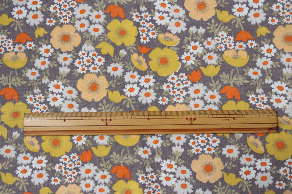 しっとり大人のフローラル 花柄ヴィンテージ布 74cm - 画像 (4)