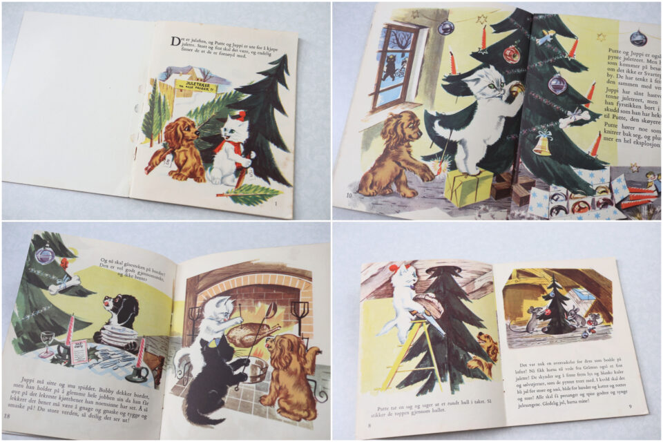 ノルウェーVintage クリスマス絵本 Jul hos PUTTE og JUPPI - 画像 (2)