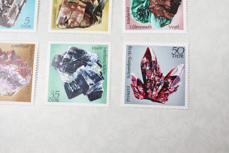 再入荷 DDRオリジナル 天然鉱石の切手6枚セット - 画像 (5)