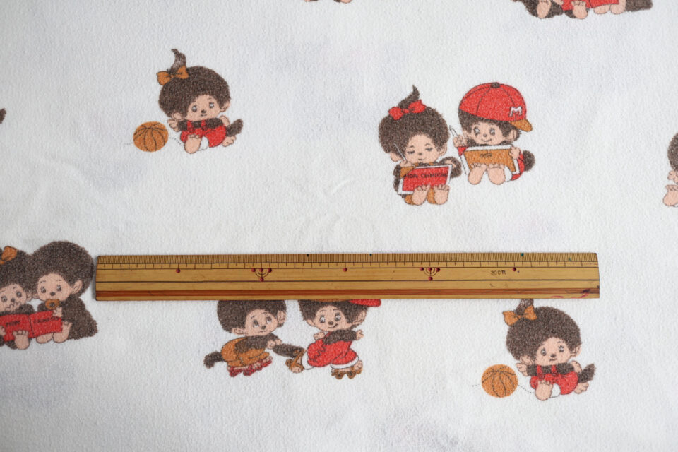 懐かしモンチッチ! ネル素材のレトロファブリック125cm - 画像 (4)