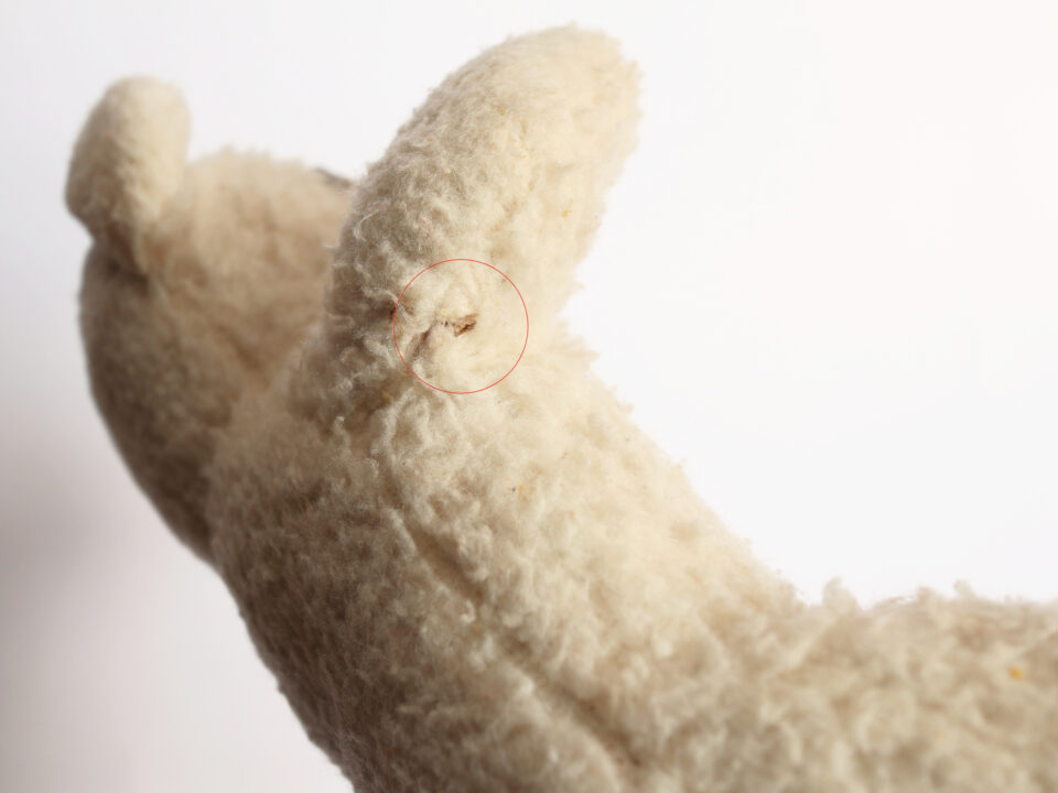 おどけた表情のシロクマ ヴィンテージぬいぐるみ - 画像 (4)