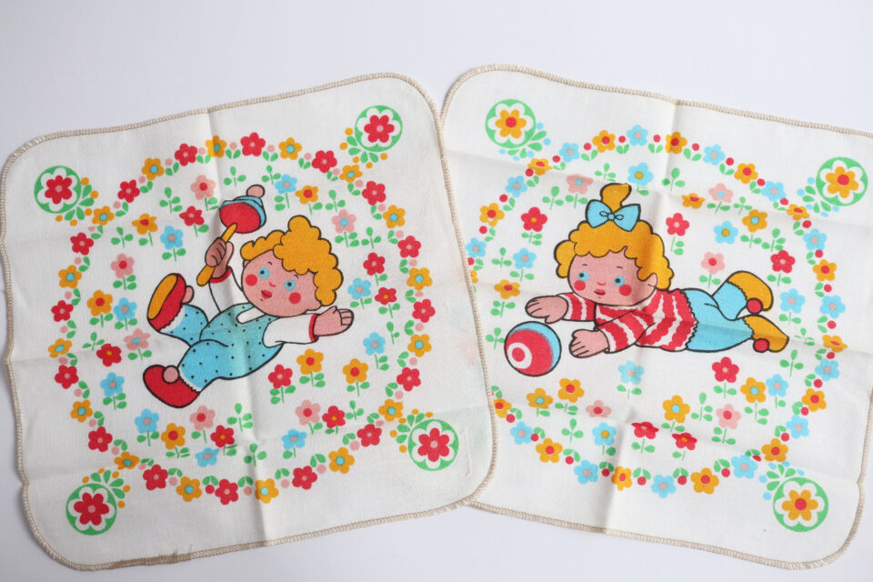 ヴィンテージハンカチ5枚セット － 未使用デッドストック - 画像 (3)