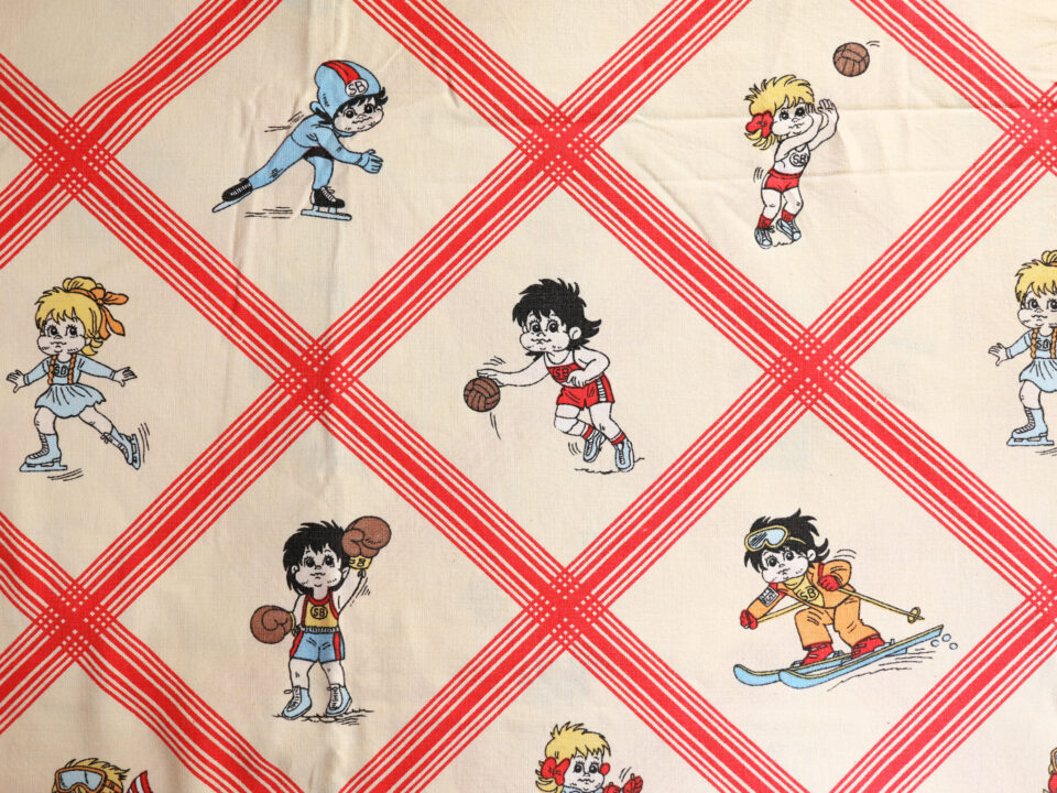 Sport Billy スポーツキッズ柄ヴィンテージファブリック 幅127cm - 画像 (2)