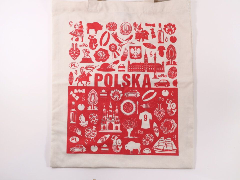 ポーランド「POLSKA」コットンエコバッグ - 画像 (2)