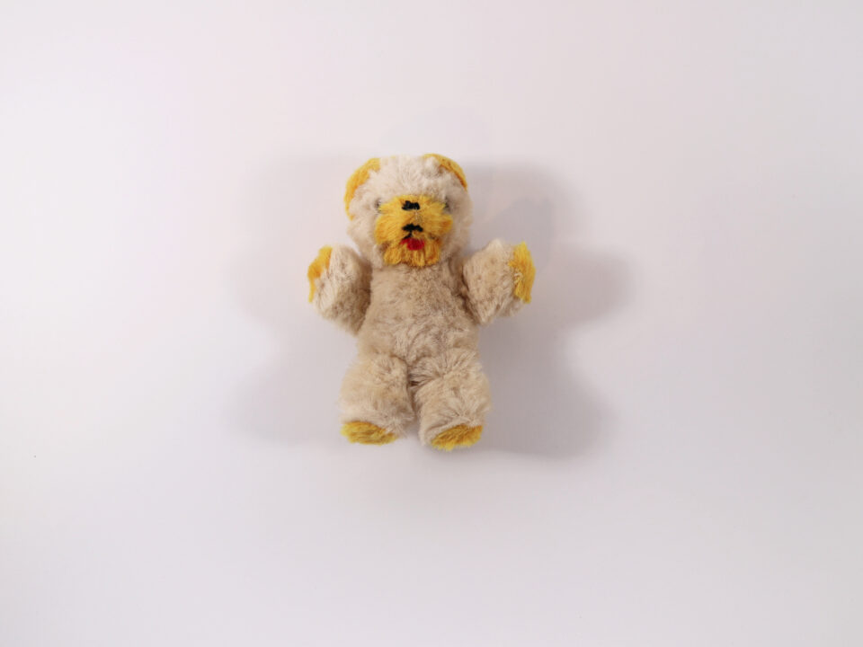 小さなヴィンテージテディベア 高さ16cm - 画像 (2)