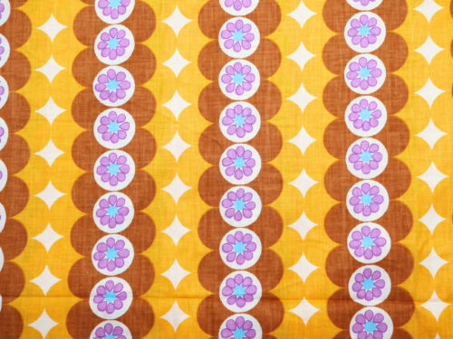 DDR ヴィンテージファブリック 花柄幾何学柄 幅120cm